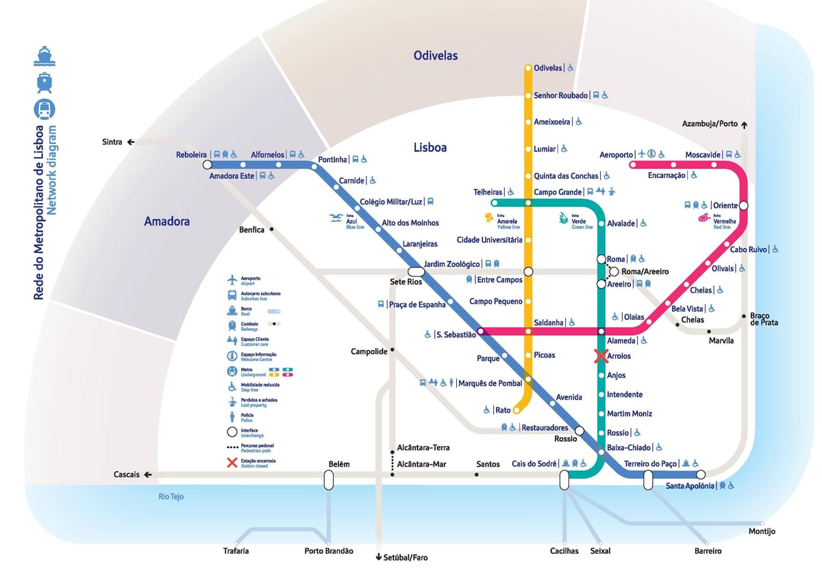 la carte de lisbonne transit